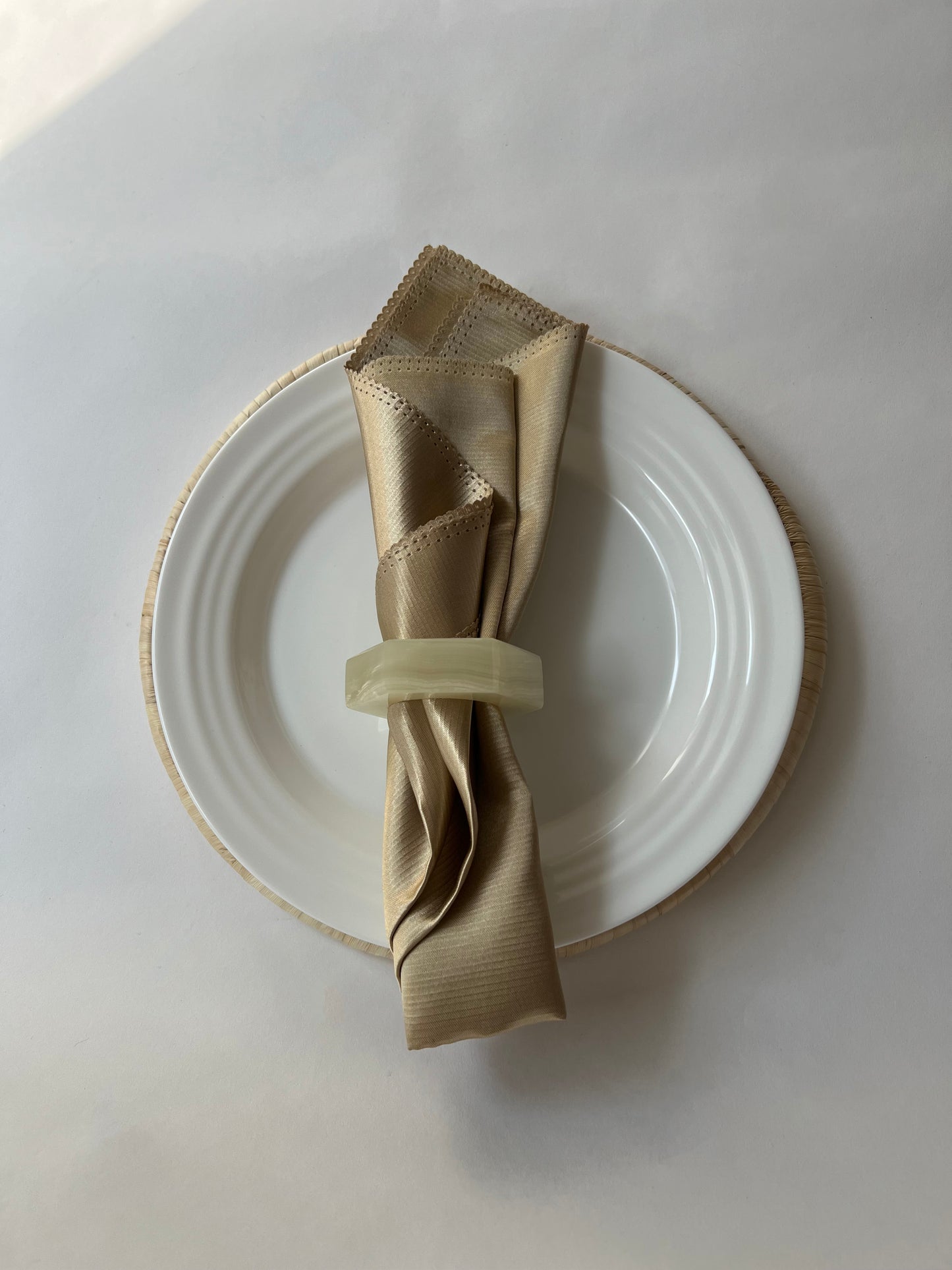 Marble Napkin Rings - Set of 6