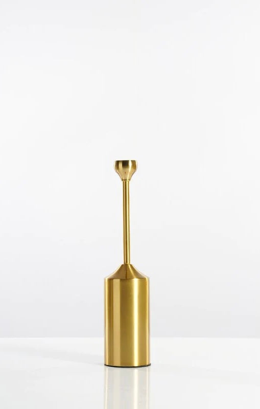 Golden Candle Stands - Set of Six