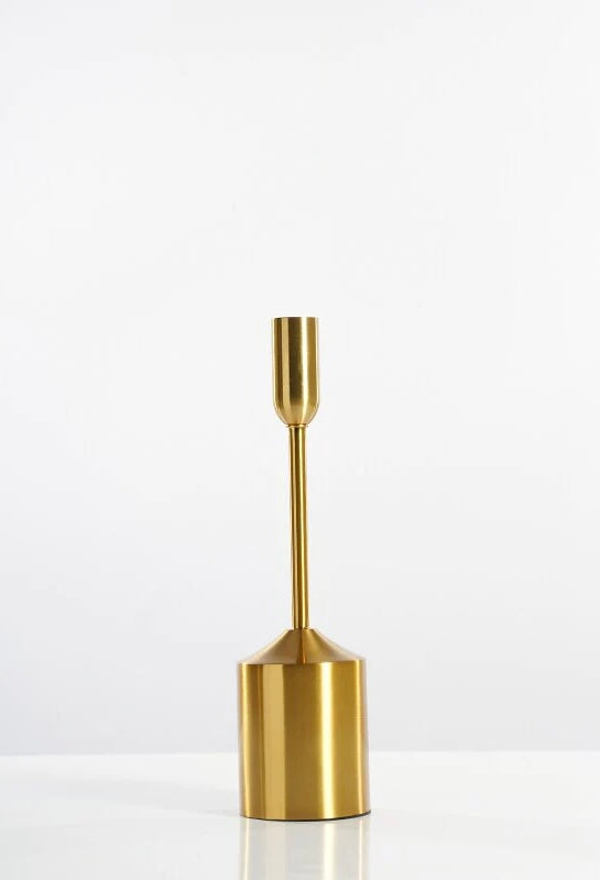 Golden Candle Stands - Set of Six