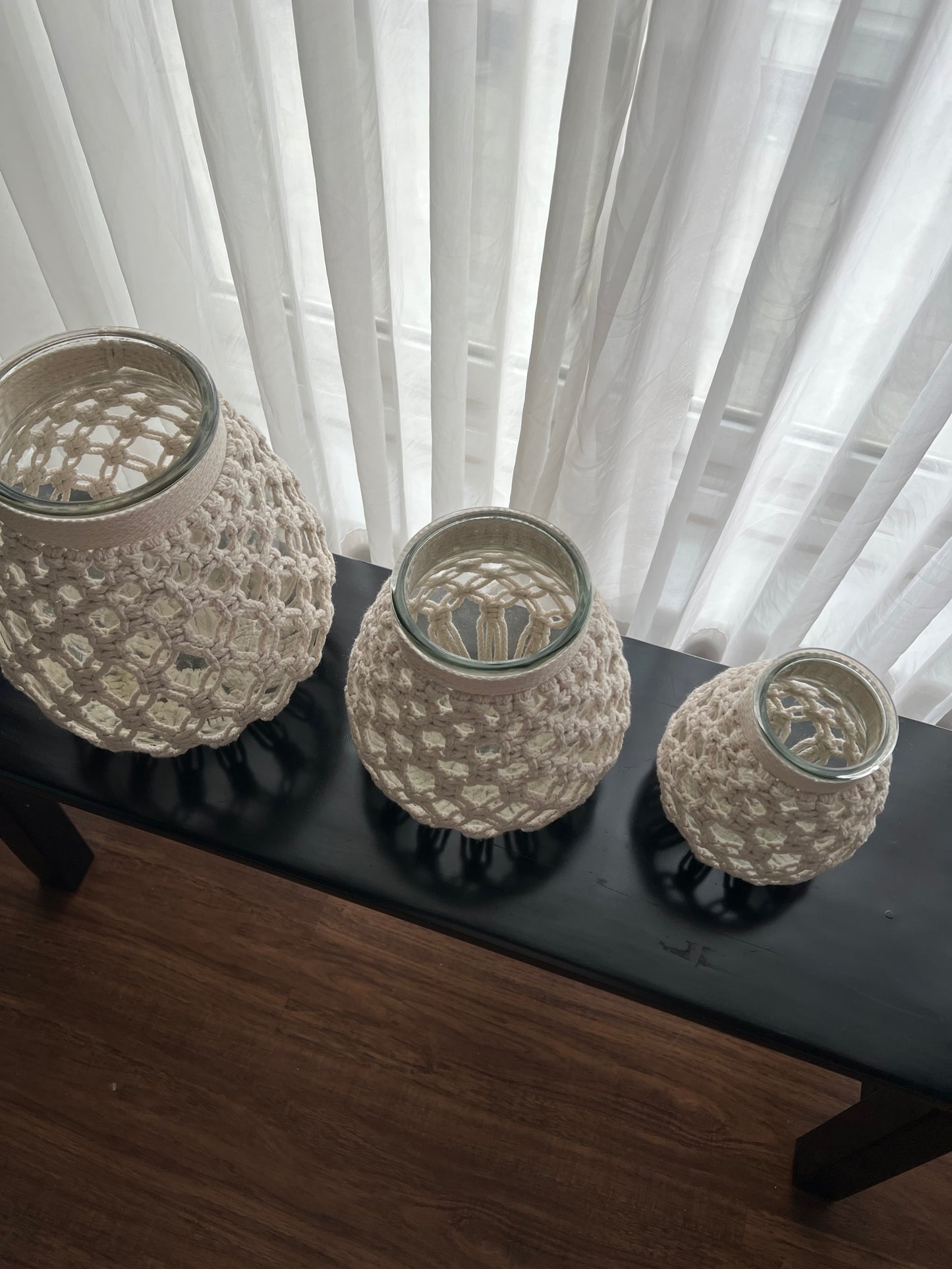 Macrame Glass Vase