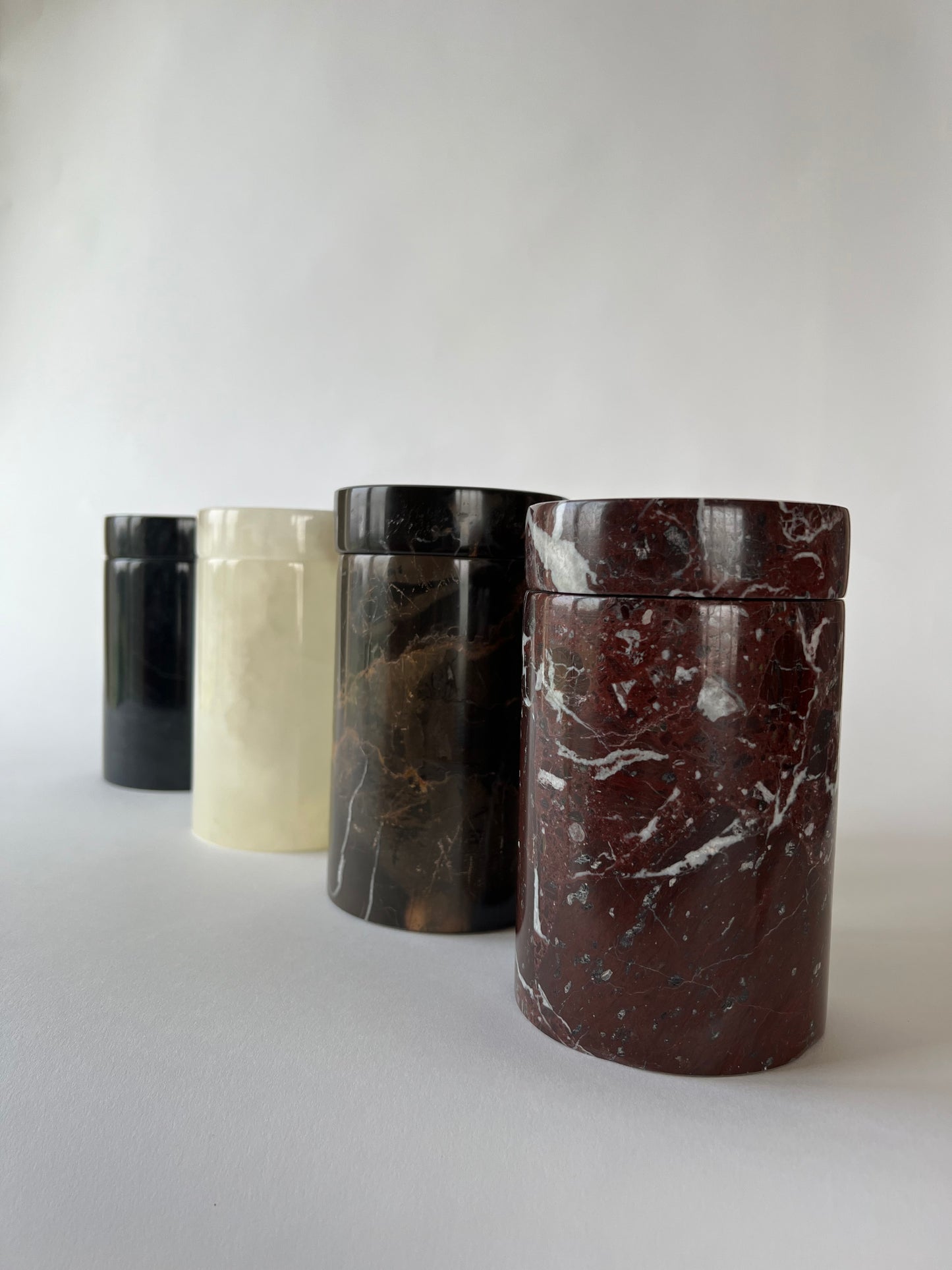 Multi Purpose Cylindrical Marble Jar