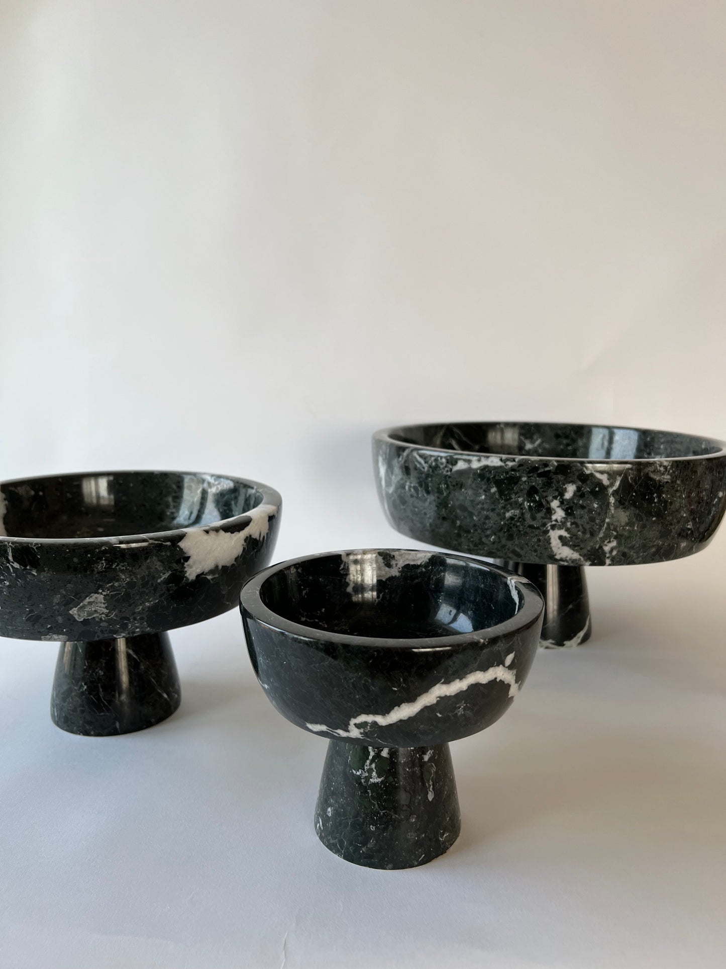 Black Pedestal Bowl