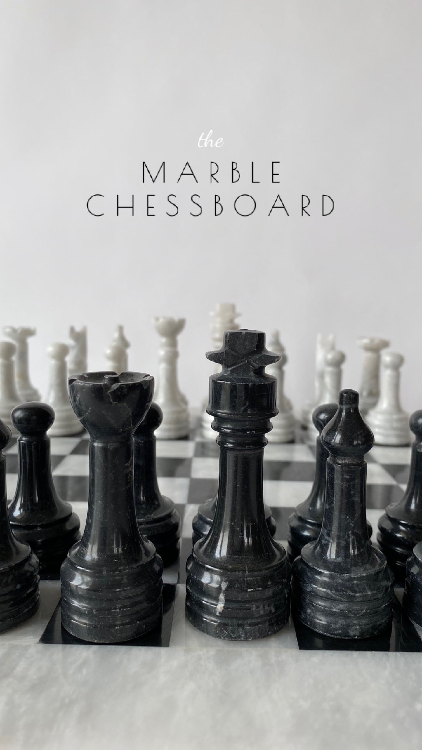 The Bare Space - Marble Chess Set