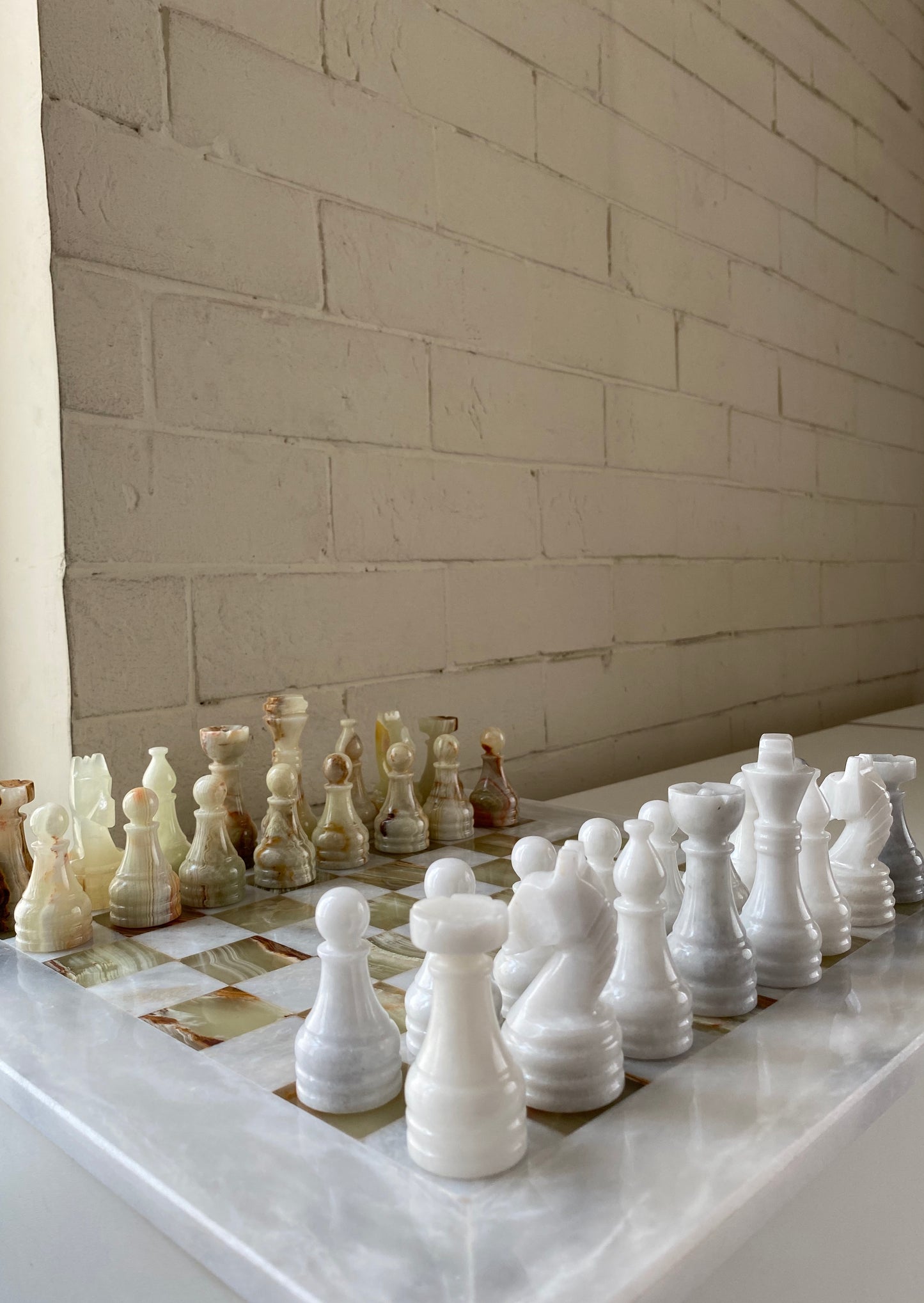 The Bare Space - Marble Chess Set