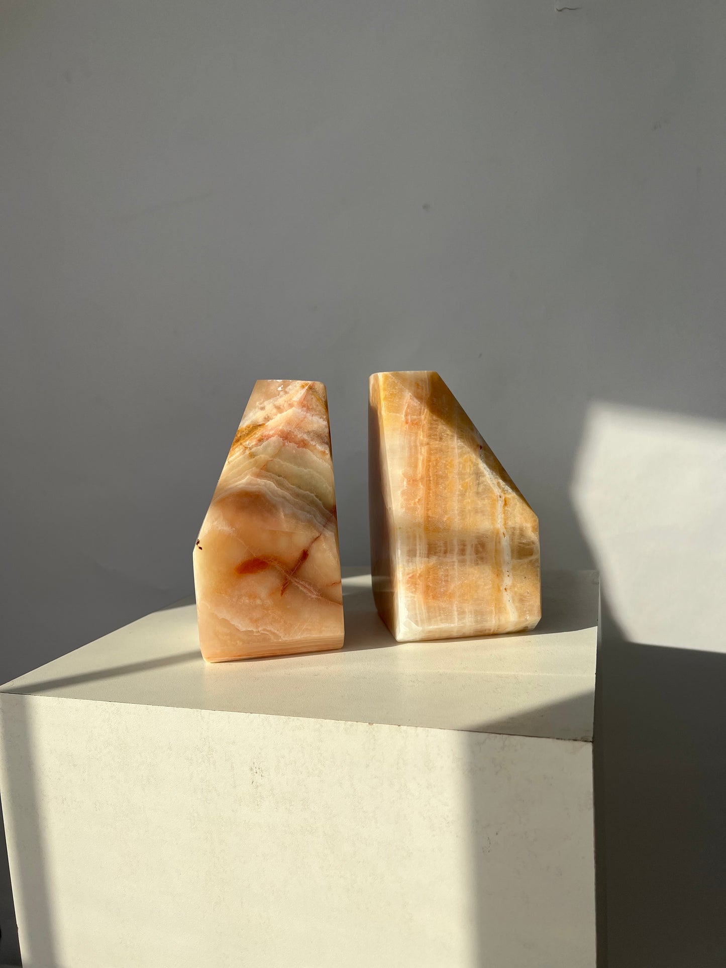 Marble Bookends - Onyx