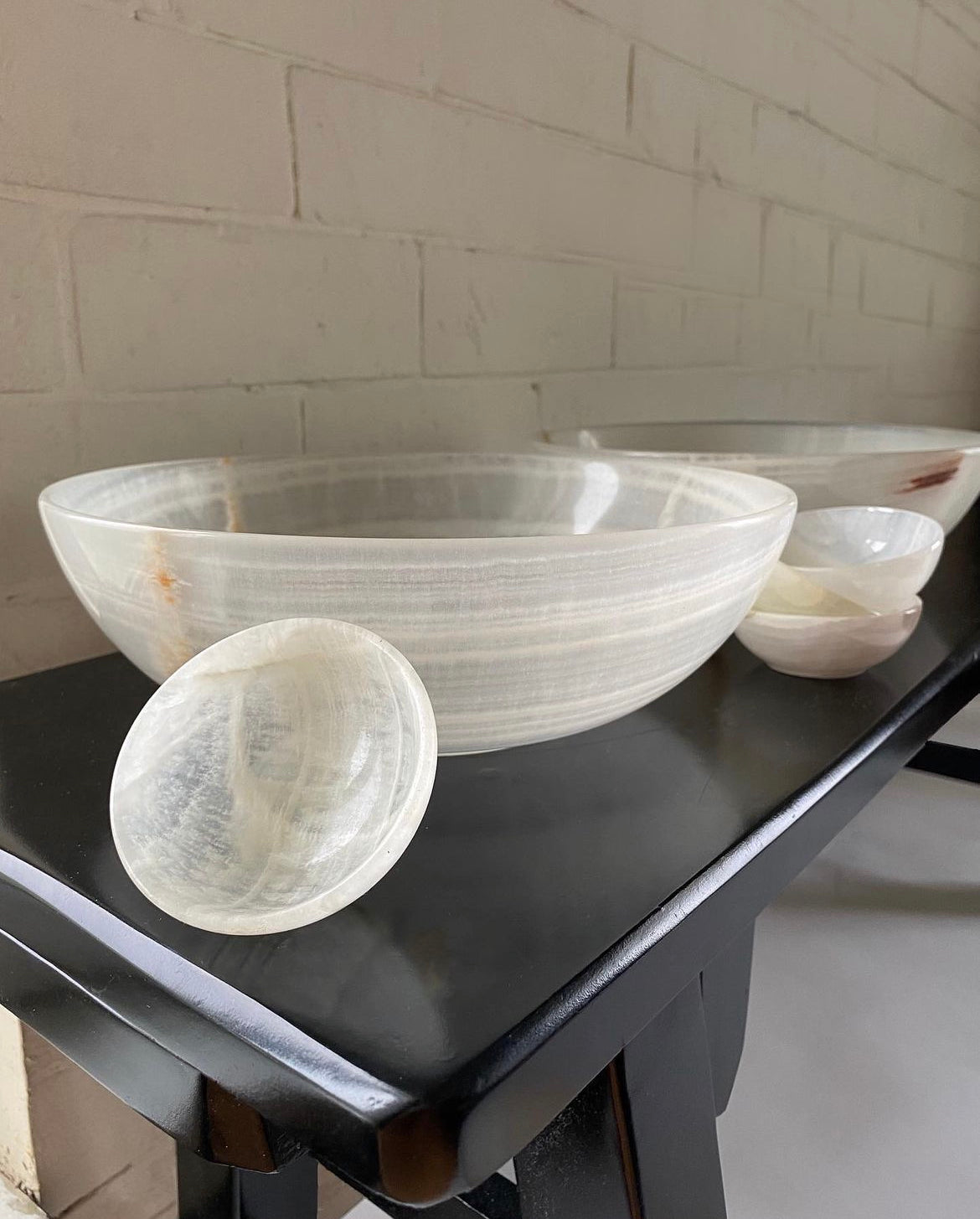 White Marble Translucent Bowls