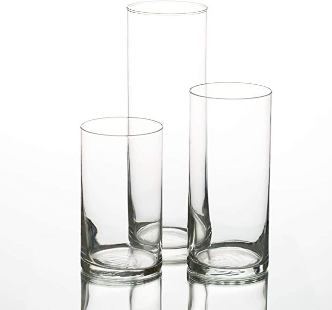 Cylindrical Glass Vase