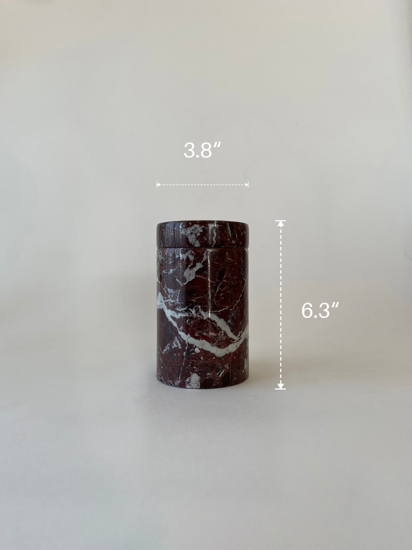 Multi Purpose Cylindrical Marble Jar