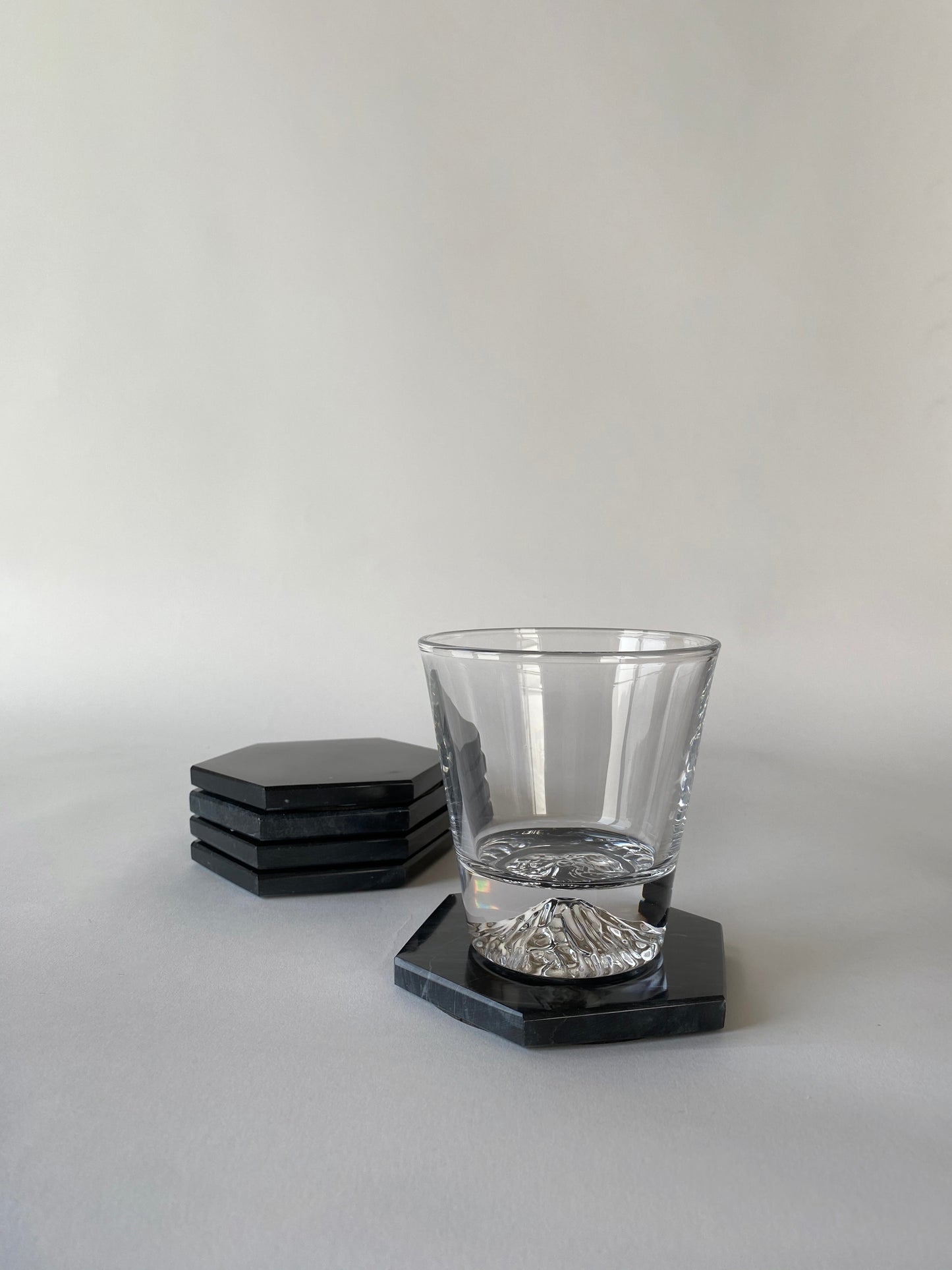 Marble Hexagon Coaster set of 4