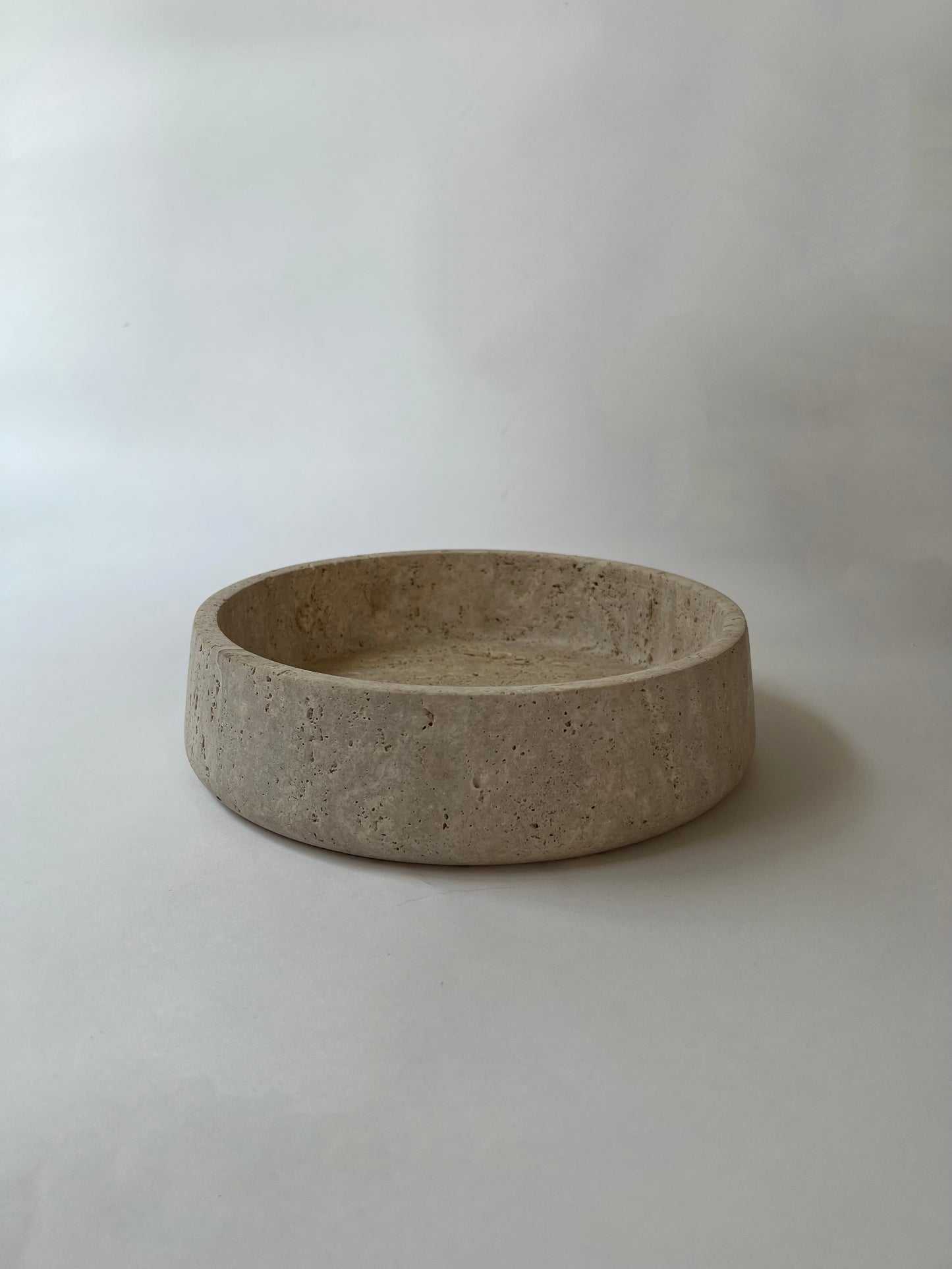 Travertine Wide Base Bowl