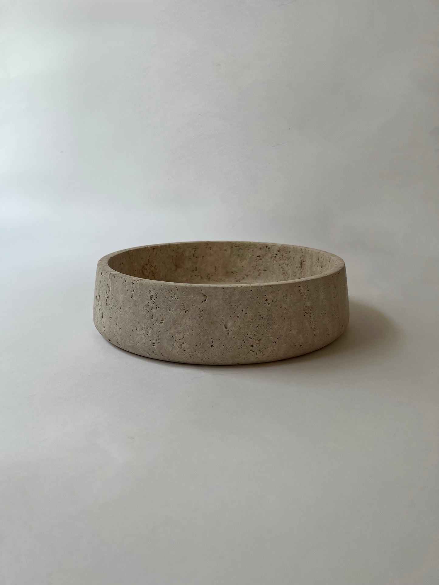 Travertine Wide Base Bowl