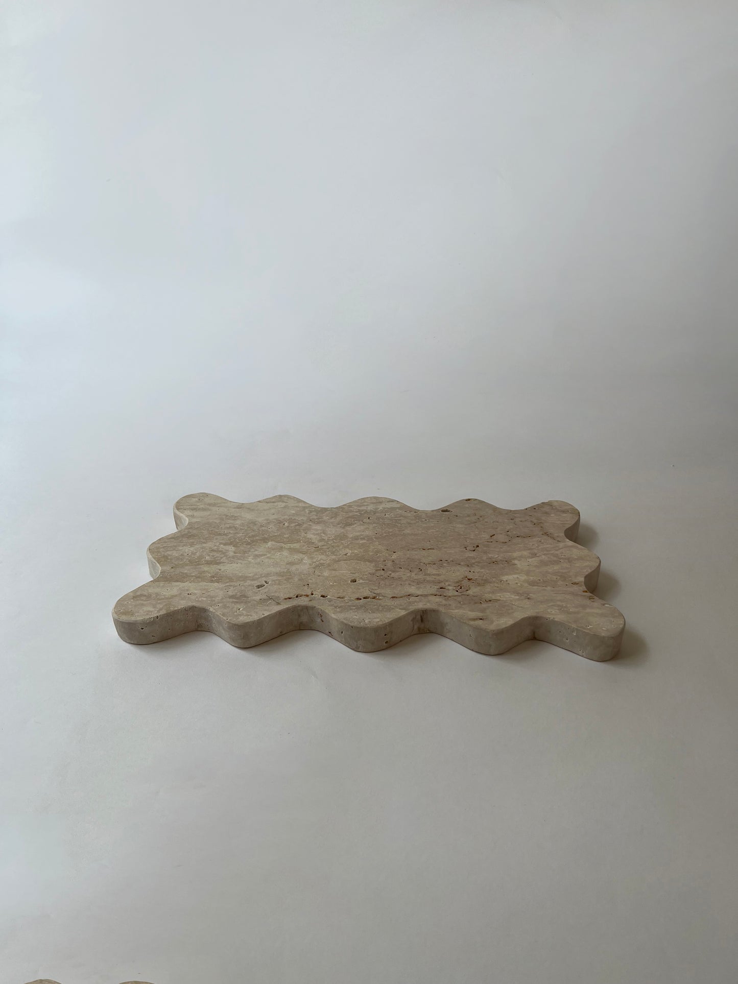 Zigzag Travertine Tray