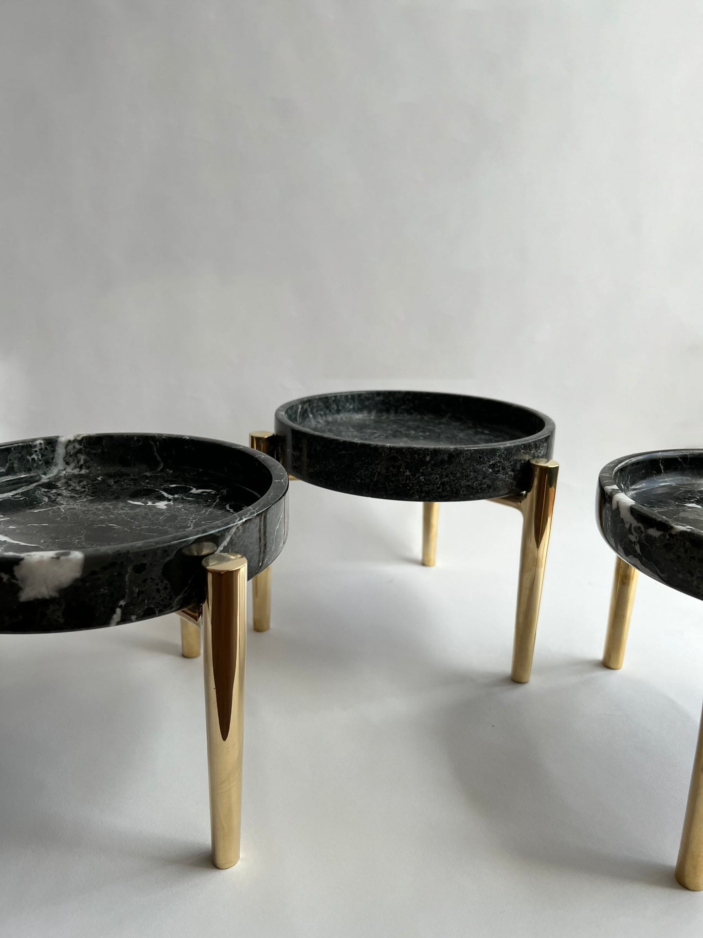 Brass Stand with Marble Tray