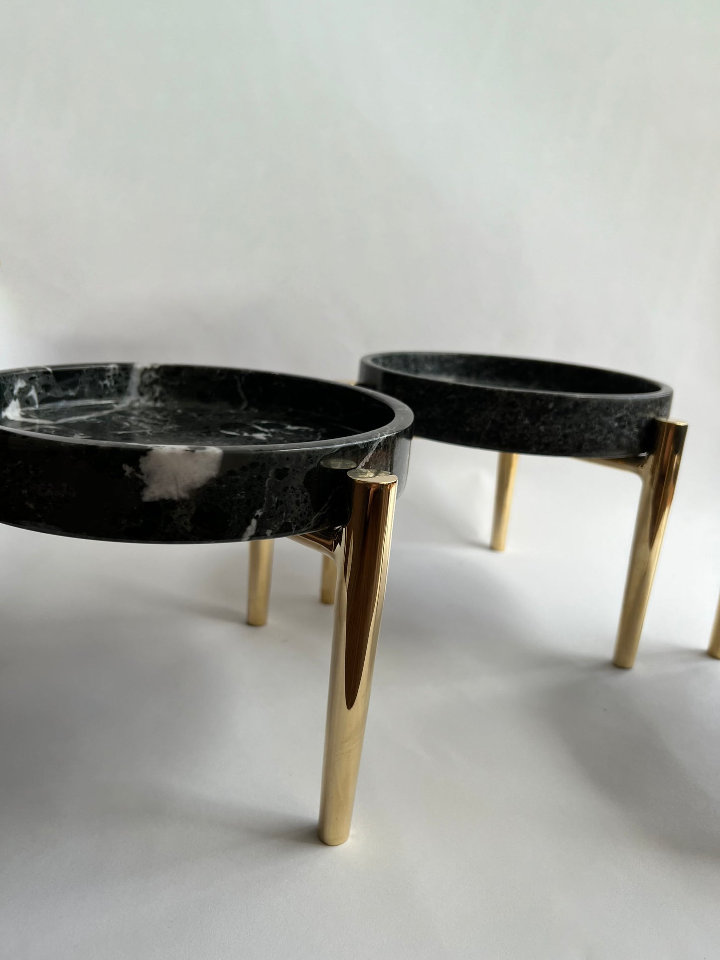 Brass Stand with Marble Tray