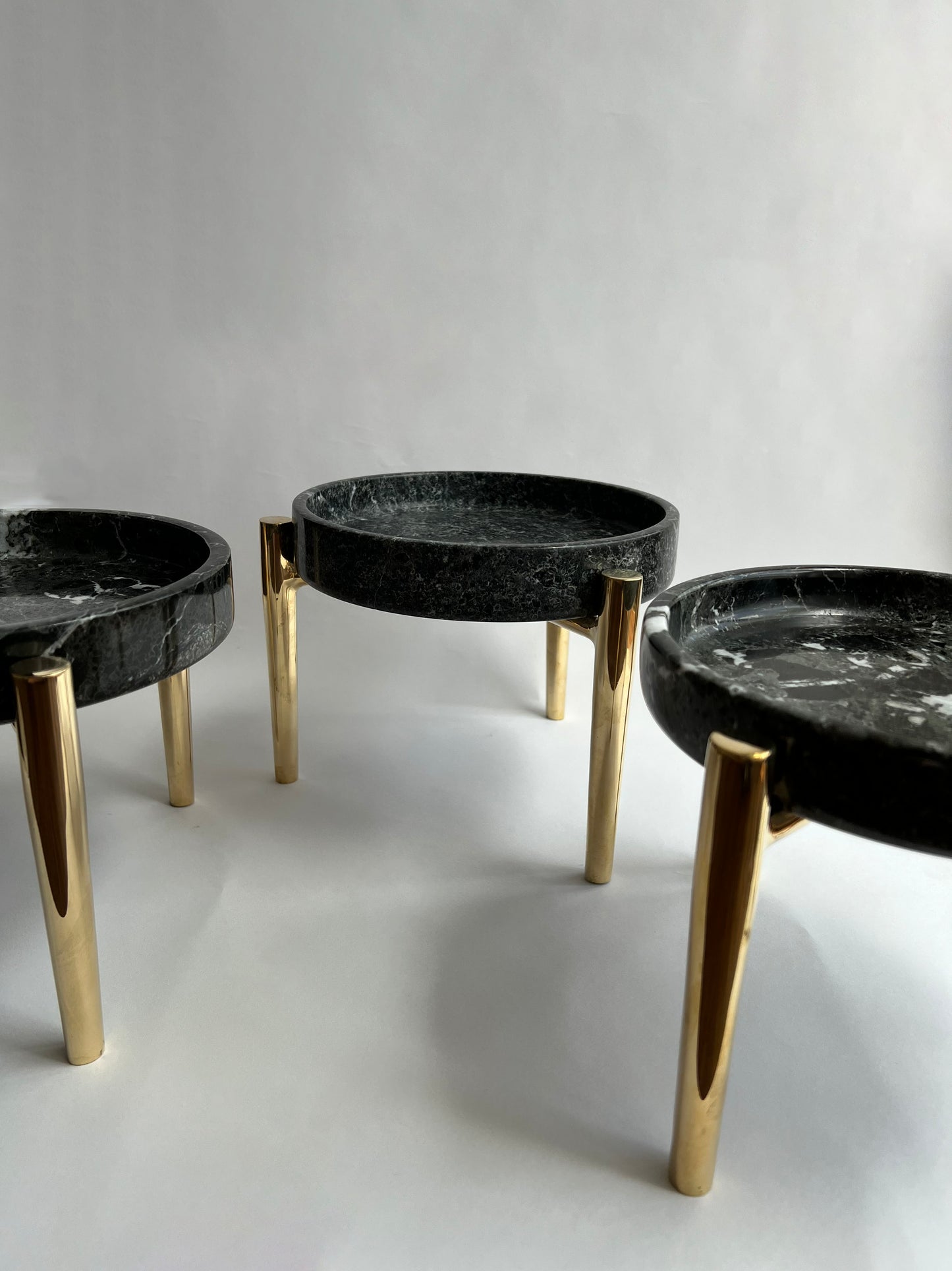 Brass Stand with Marble Tray