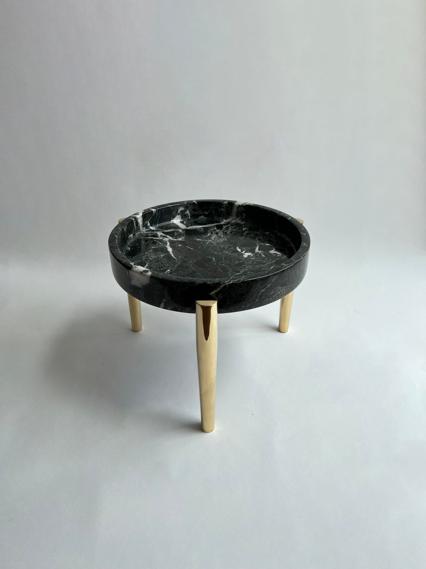 Brass Stand with Marble Tray