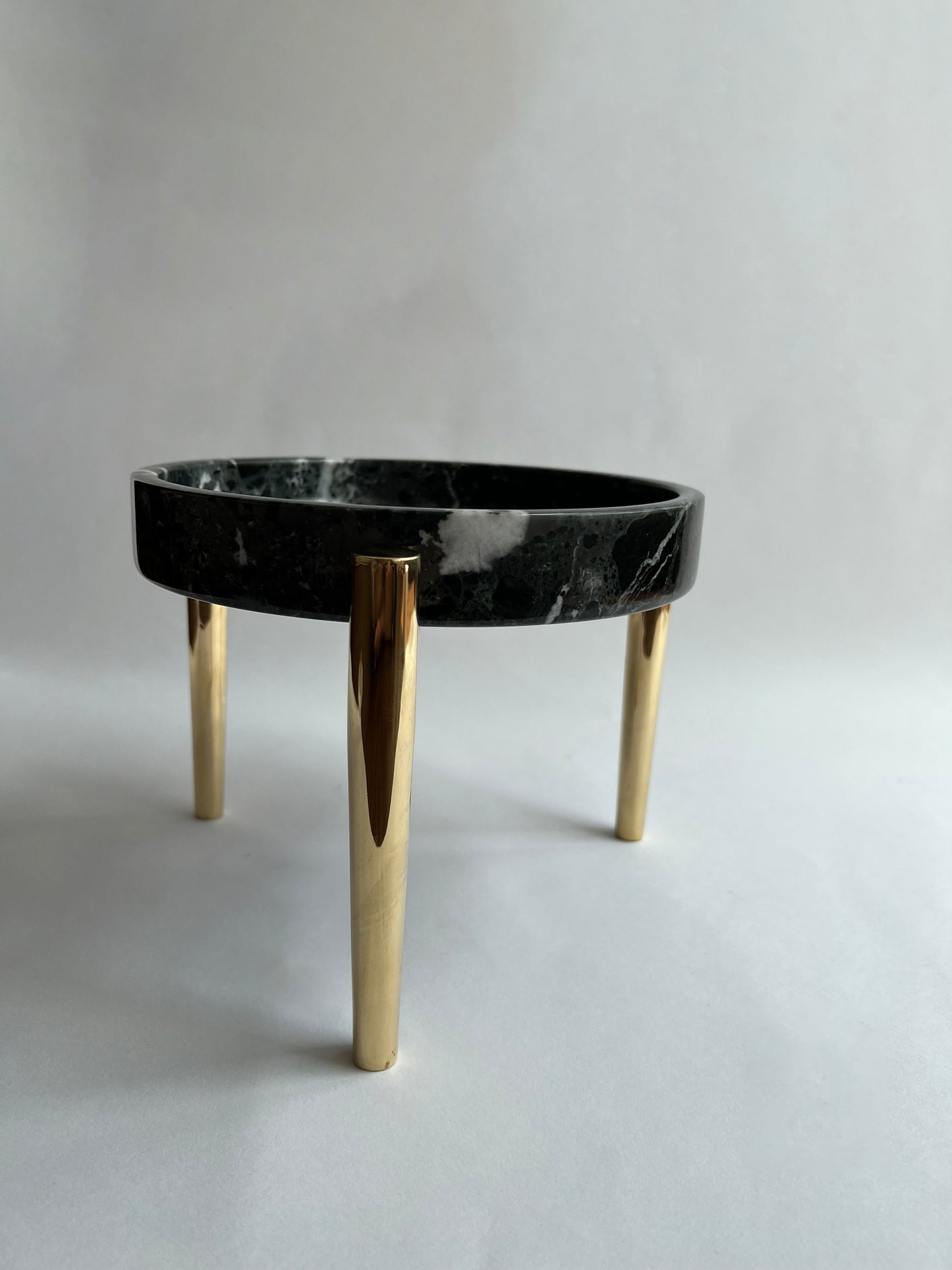 Brass Stand with Marble Tray