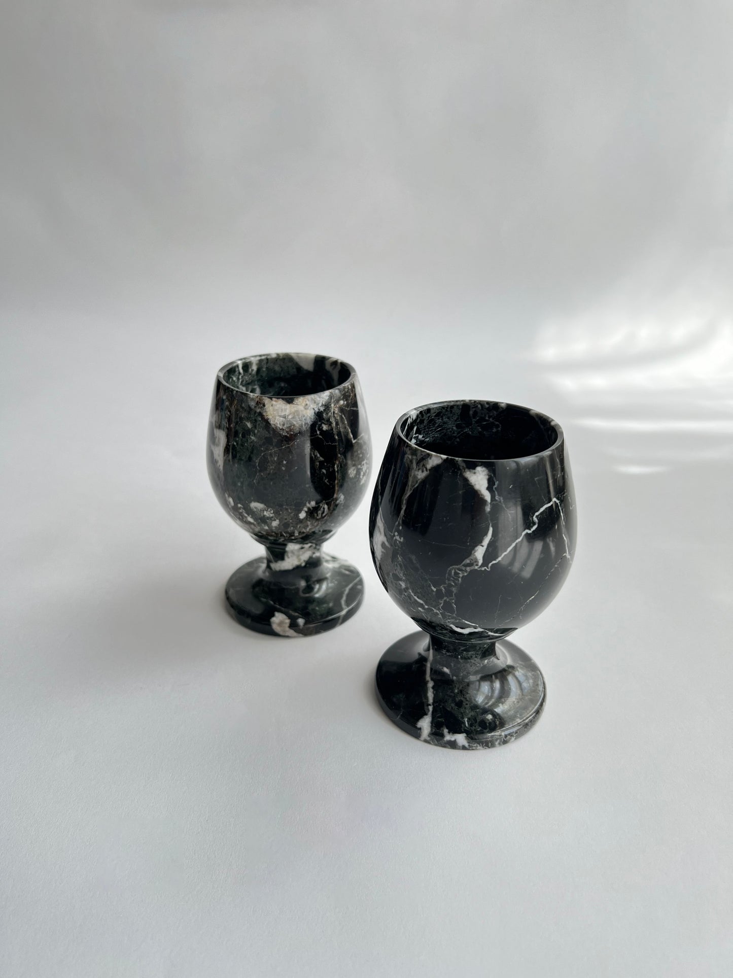 Decorative Marble Glasses - Set of 2