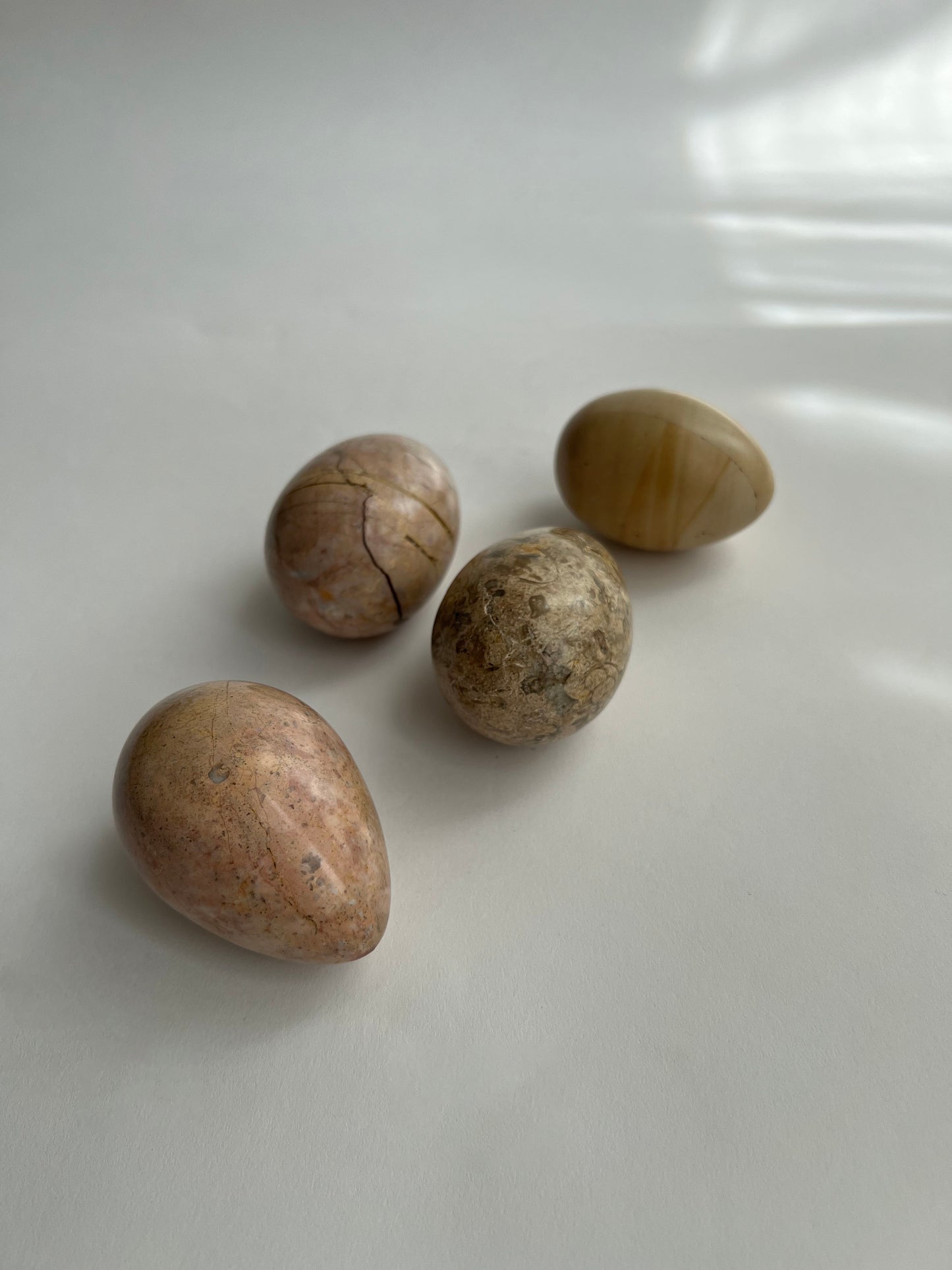 Decorative Stone Eggs - Set of 4