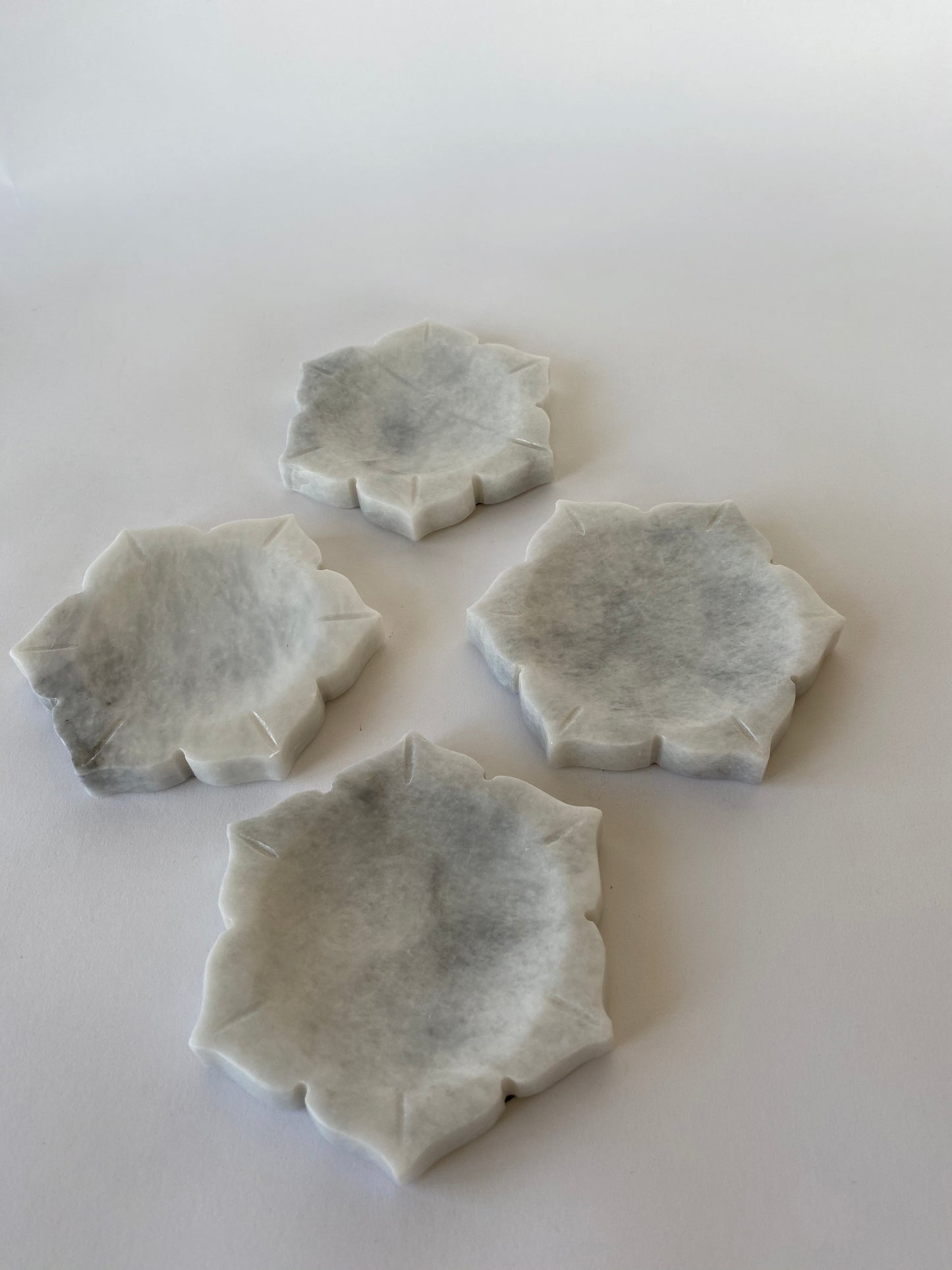 Floral Marble Coaster set of 4