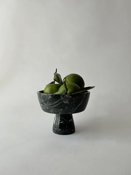 Black Pedestal Bowl