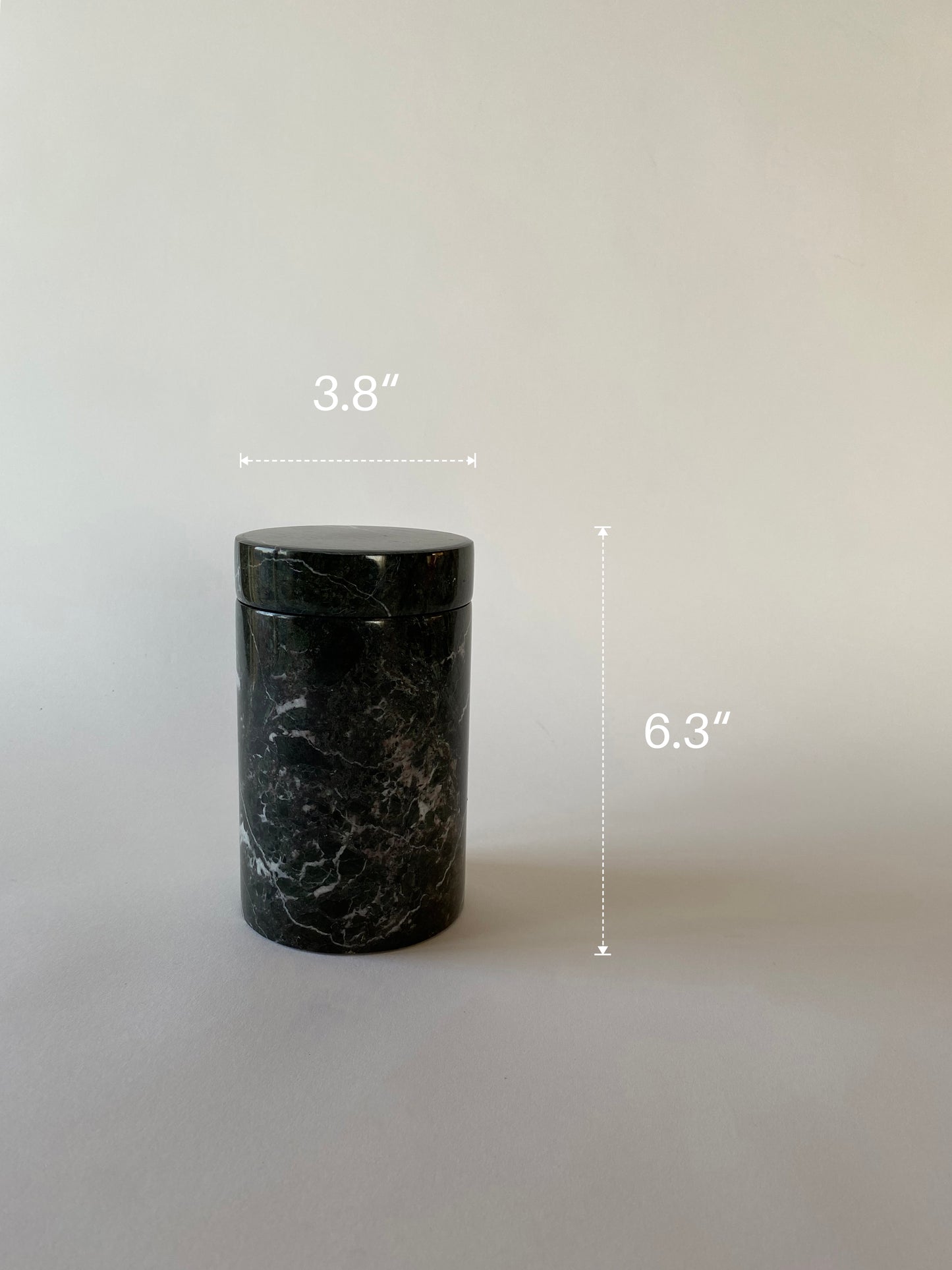 Multi Purpose Cylindrical Marble Jar