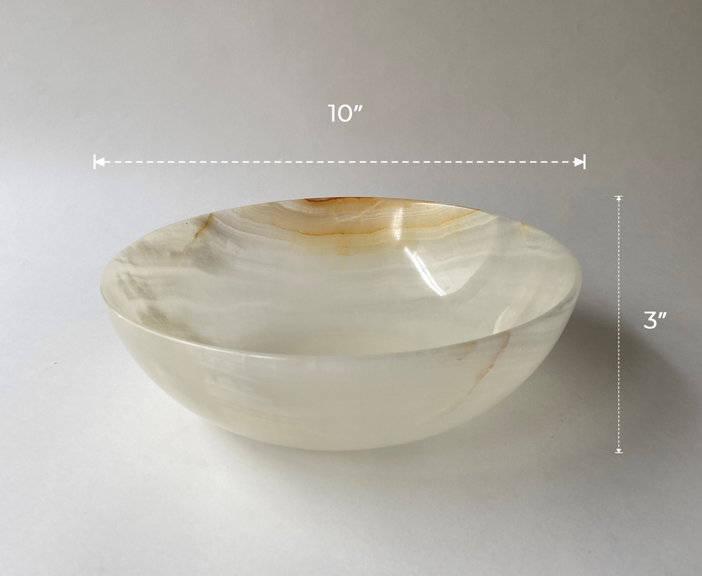 White Marble Translucent Bowls