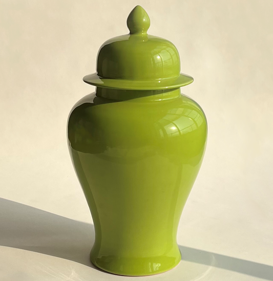 THE BARE SPACE Decorative Ginger Jar - Green