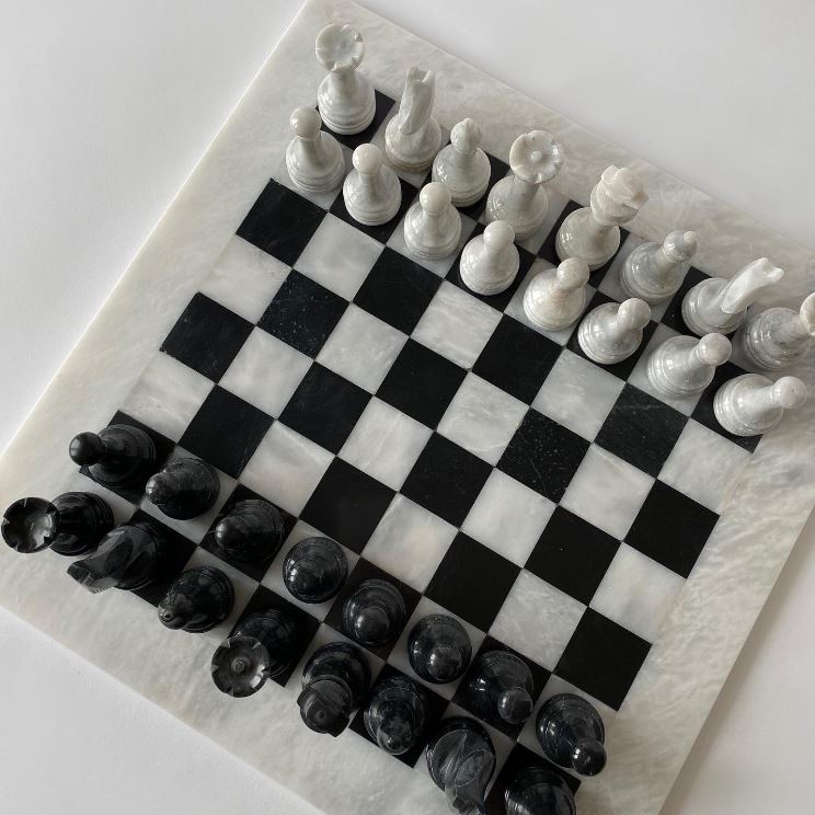 The Bare Space - Marble Chess Set