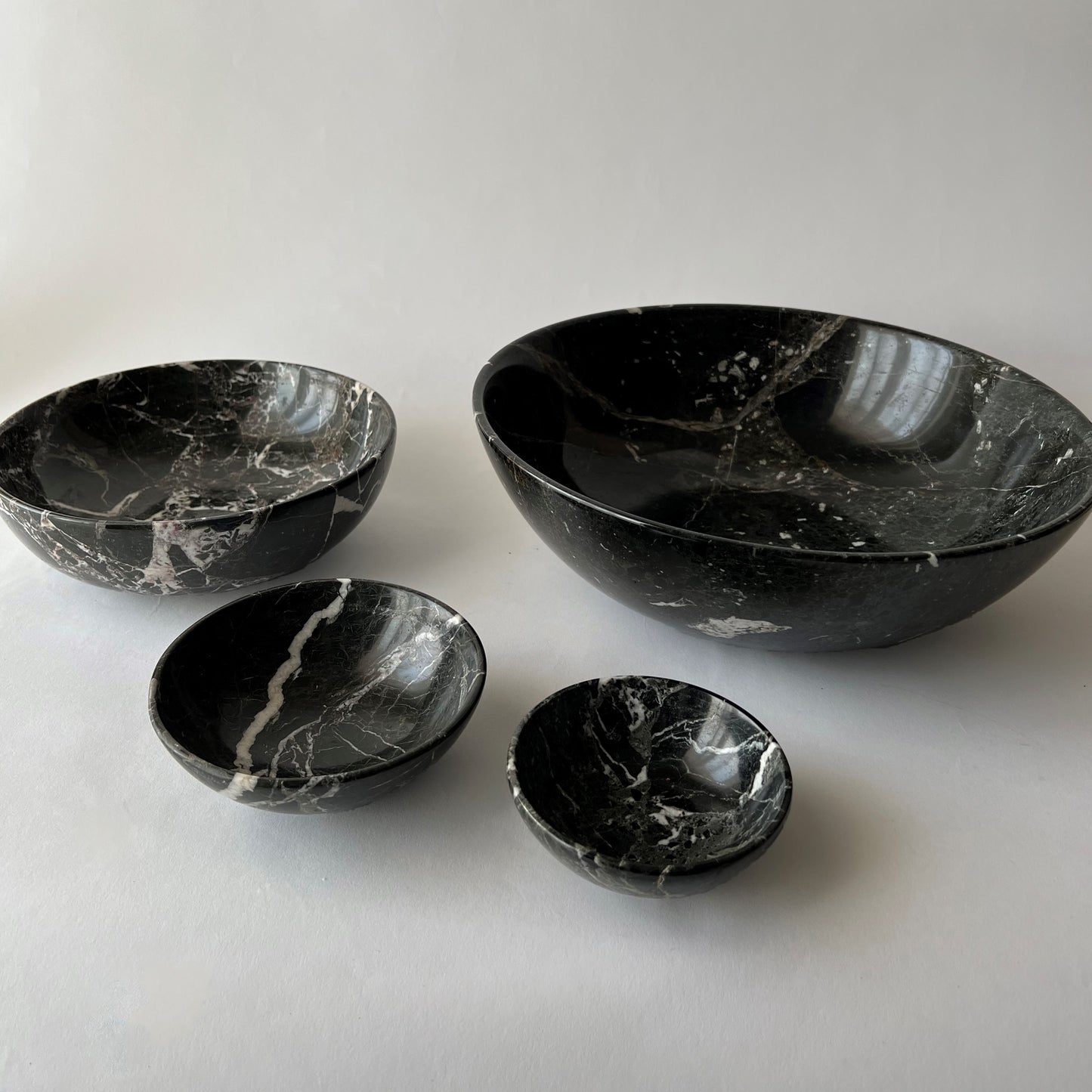 The Bare Space - Black Multipurpose Marble Bowls