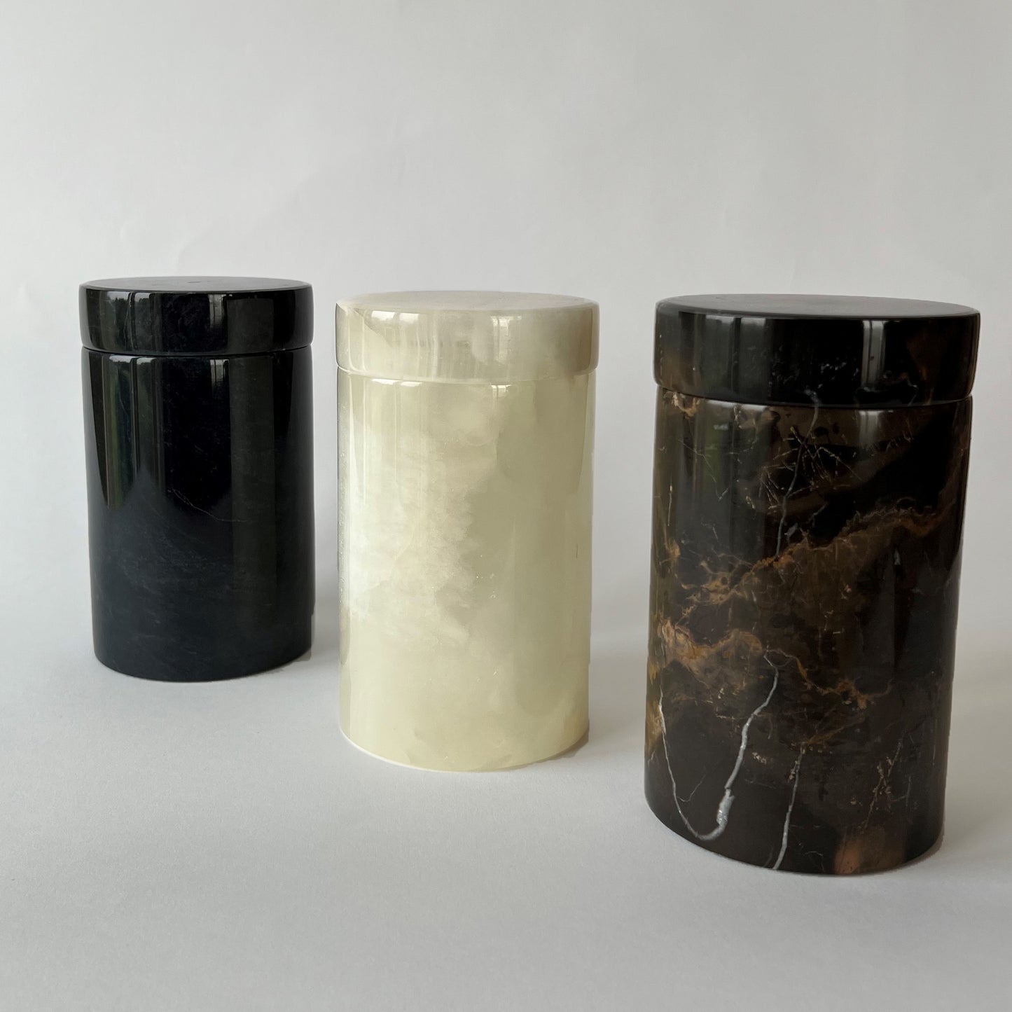 Multi Purpose Cylindrical Marble Jar