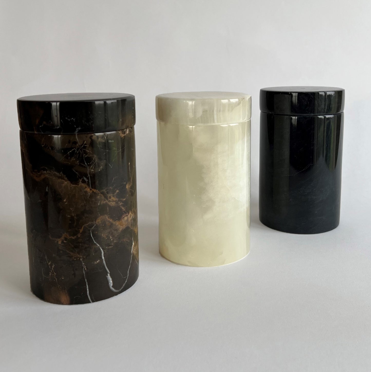 Multi Purpose Cylindrical Marble Jar