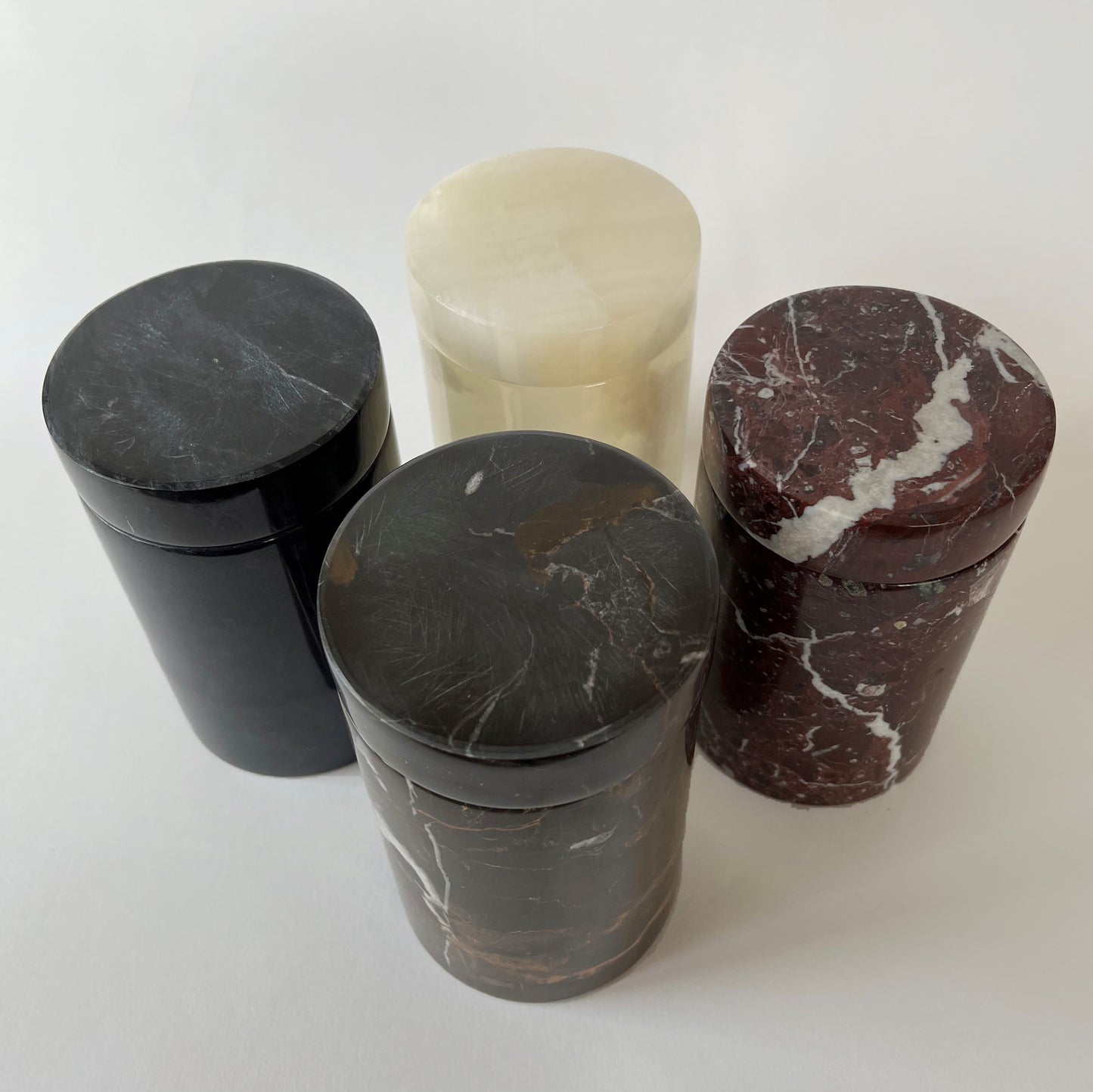 Multi Purpose Cylindrical Marble Jar