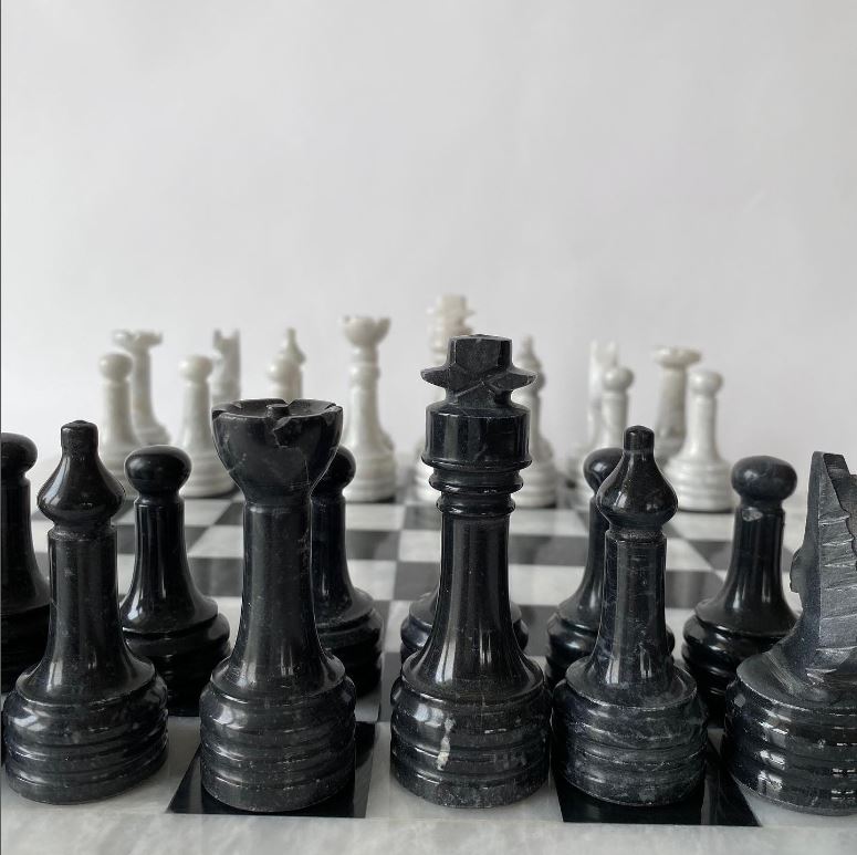 The Bare Space - Marble Chess Set